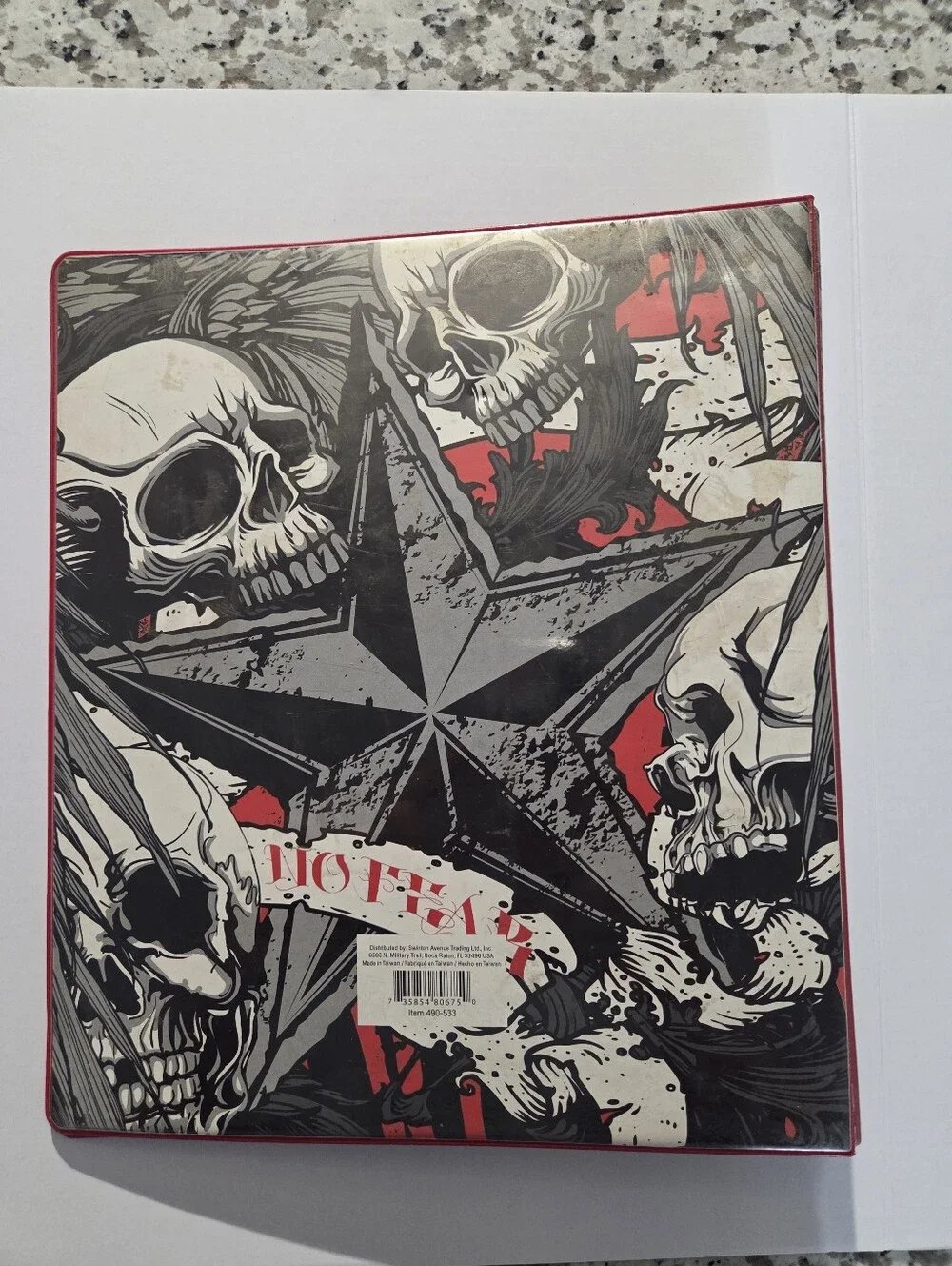 (5/$25) Vintage 90s No Fear 3 Ring Binder